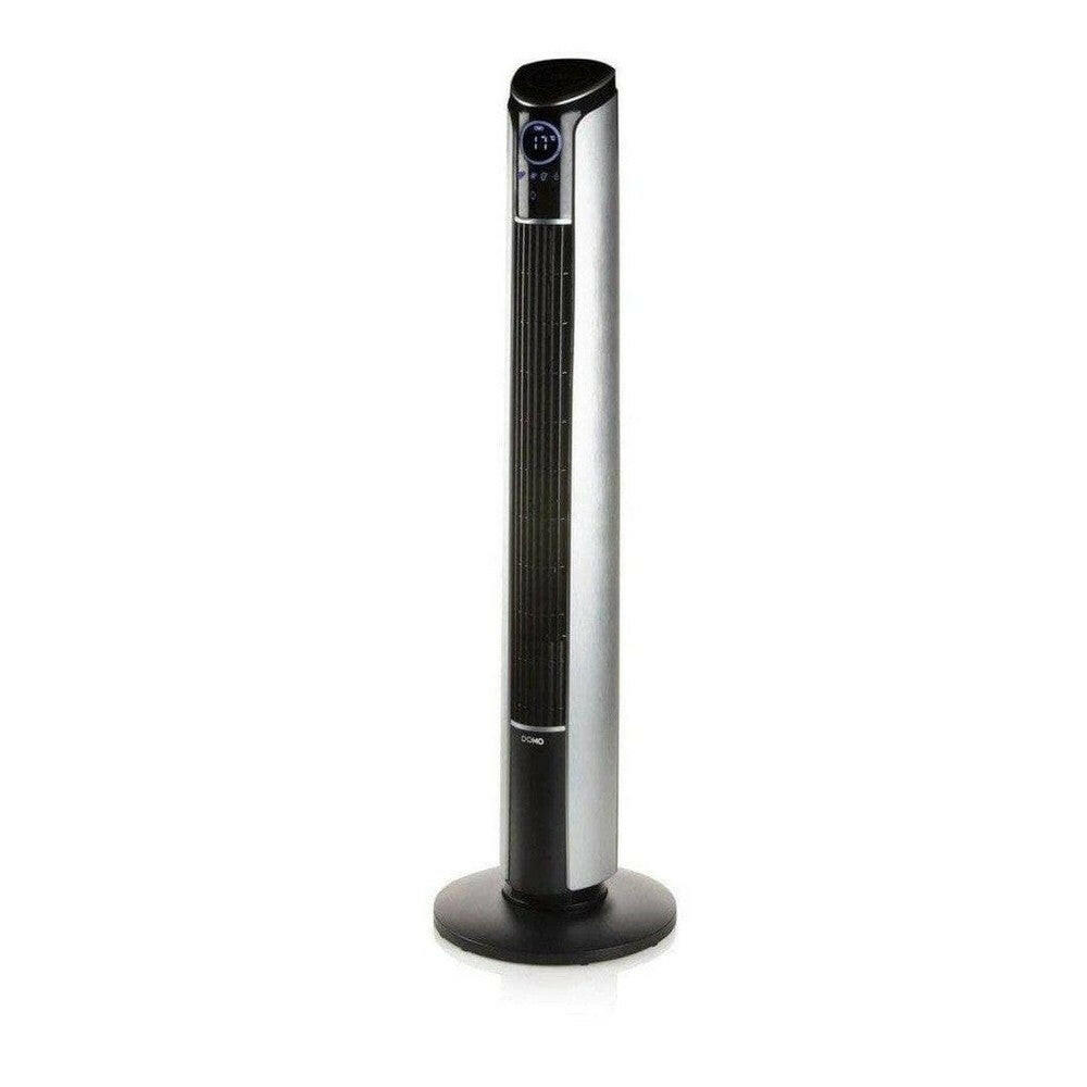 Domo DO8127 torenventilator vooraanzicht met merklogo en timerdisplay