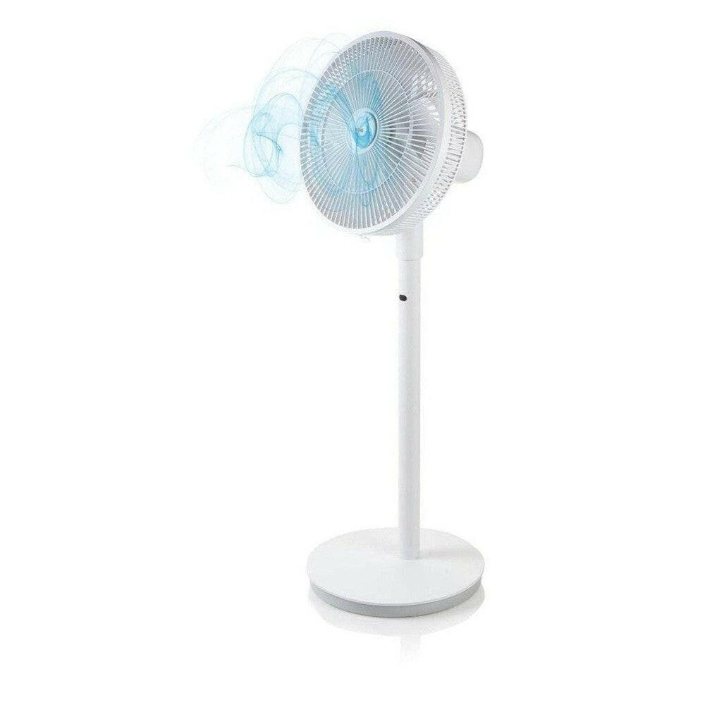 Domo DO8149 ventilator met blauwe grafische weergave van luchtstroom