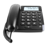 Doro Magna 4000 seniorentelefoon zwart met grote toetsen en +60dB versterkt volume
