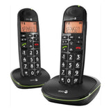 Doro PhoneEasy 110 Duo seniorentelefoon set met grote toetsen en luidspreker in zwart