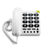 Doro PhoneEasy 311c witte seniorentelefoon met grote toetsen en sneltoetsen