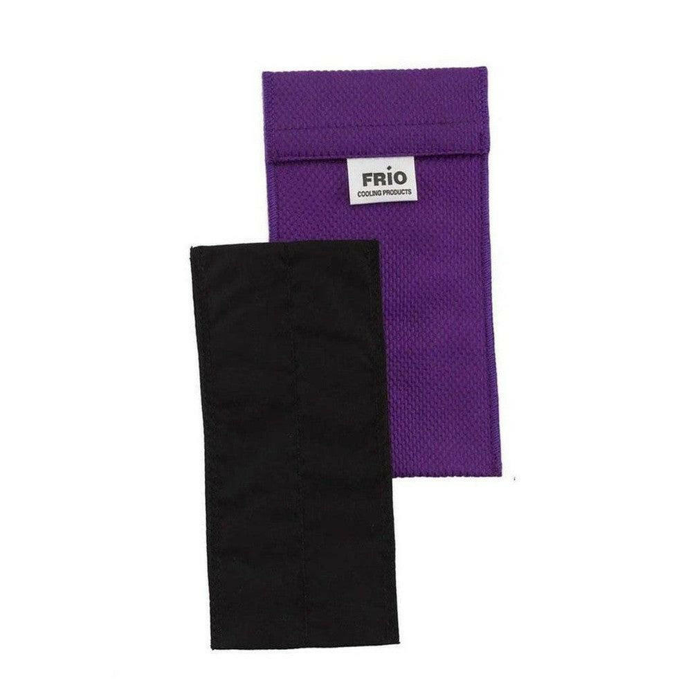 Frio koeltas dubbel lila met textuur en wit label