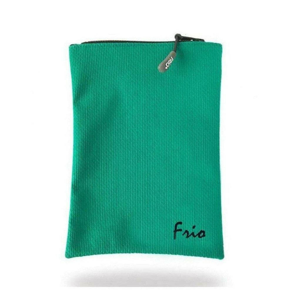 Frio Viva teal medicijn koeltasje rechthoekig met handschrift logo