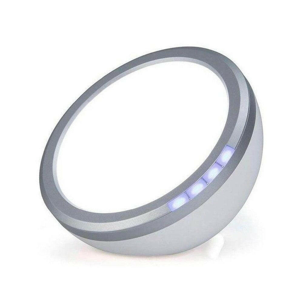Fysic FW-400 daglichtlamp wit met zilveren rand en LED-indicatoren