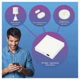Fysic Smart Home basisstation en sensoren set voor alleenstaande senioren met app-monitoring