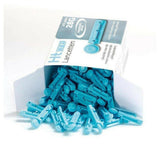 Open doos HT One lancetten 28G met losse blauwe pennen en naalden