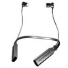 Flexibele zwarte HumanCharger lichttherapie nekband met logo en knoppen