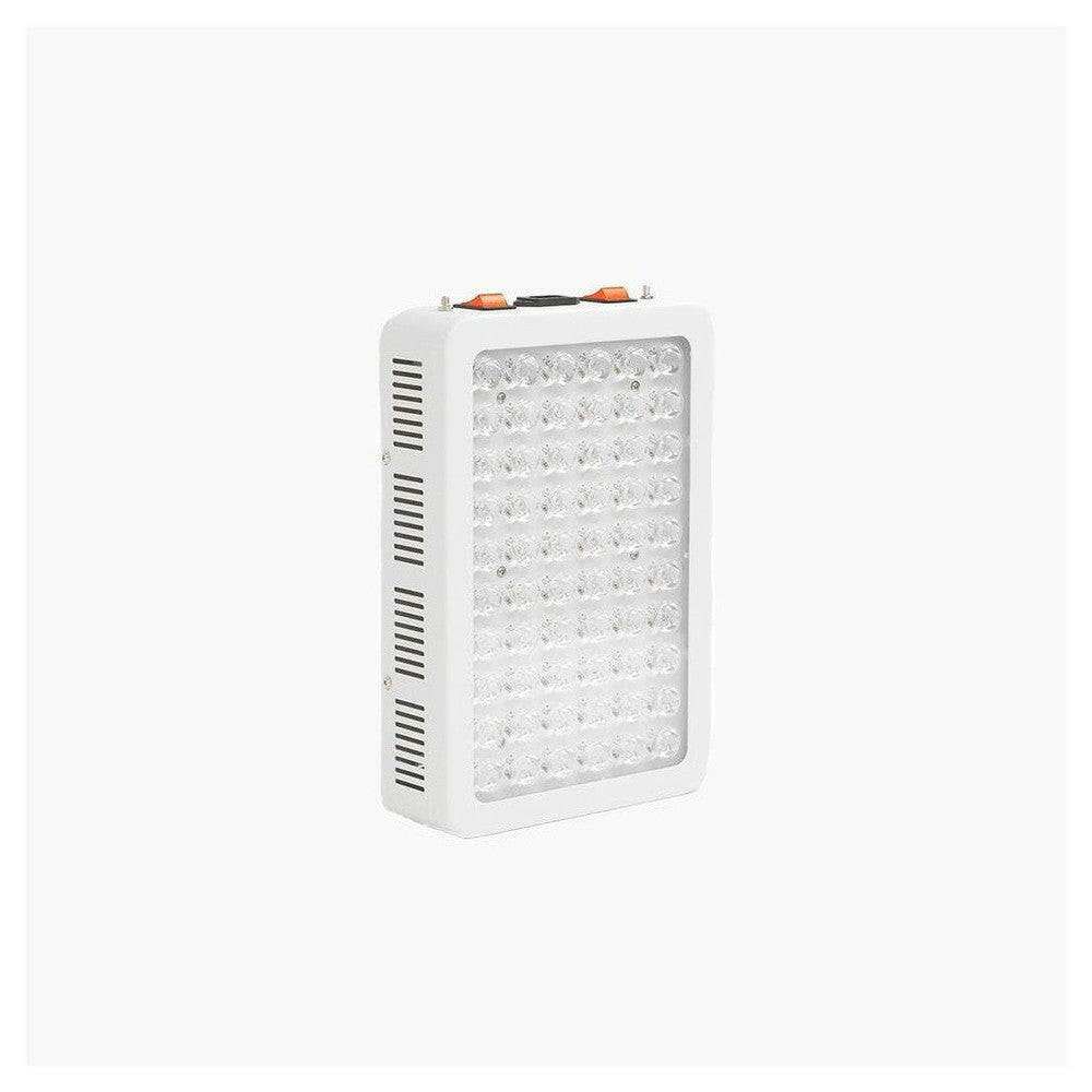 Zijaanzicht witte Innolux infraroodlamp met ventilatiegaten en LED-front