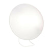 Innolux Rondo LED close-up van matwitte bol en gebogen metalen voet