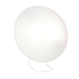 Innolux Rondo LED close-up van matwitte bol en gebogen metalen voet