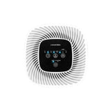 Zwart bedieningspaneel Lanaform luchtreiniger met UV-C, sleep en turbo knoppen