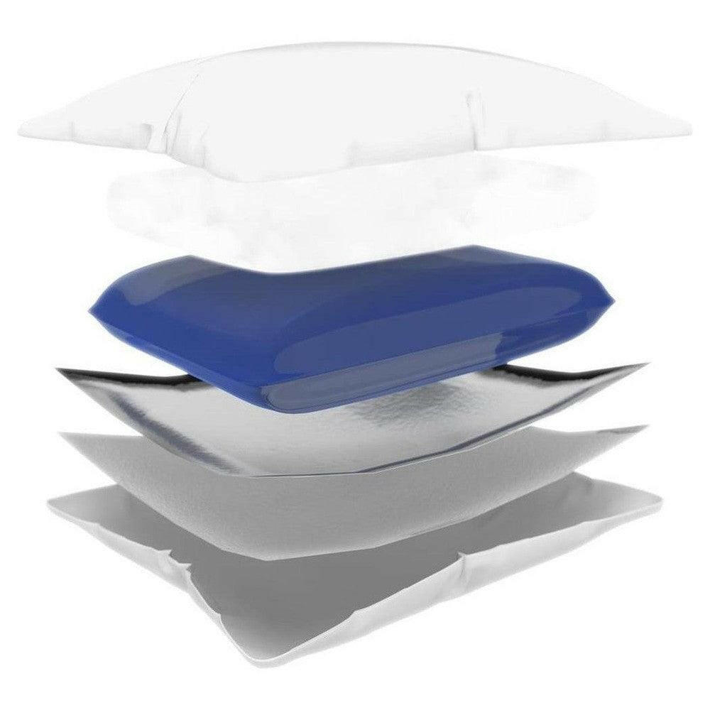 Lagenopbouw Lanaform waterkussen met waterreservoir en zilveren laag