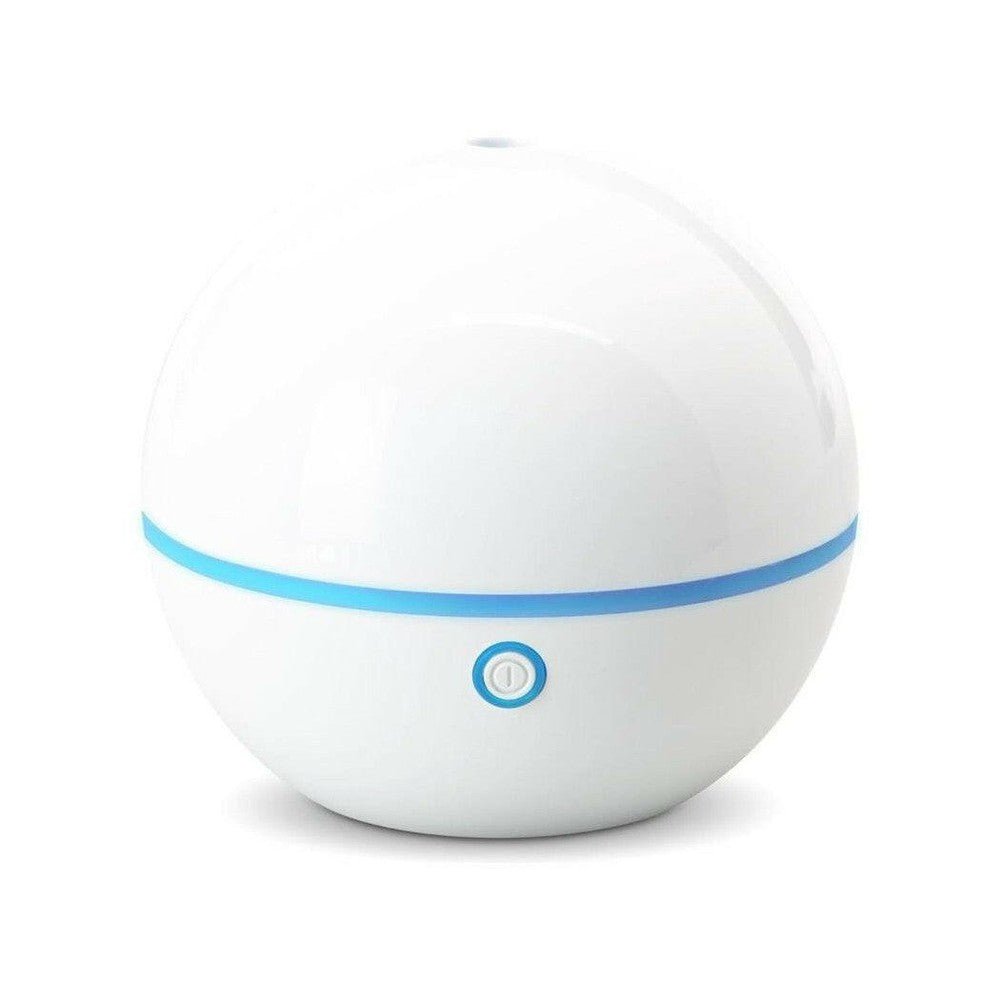 Lanaform Bali aroma diffuser wit met blauwe band en aan/uitknop