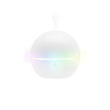 Lanaform Bali aroma diffuser wit met regenboogkleurige lichtband en nevel