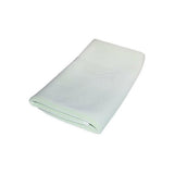 Opgevouwen lichtgroene polyester matrasbeschermer met meshstructuur voor extra comfort