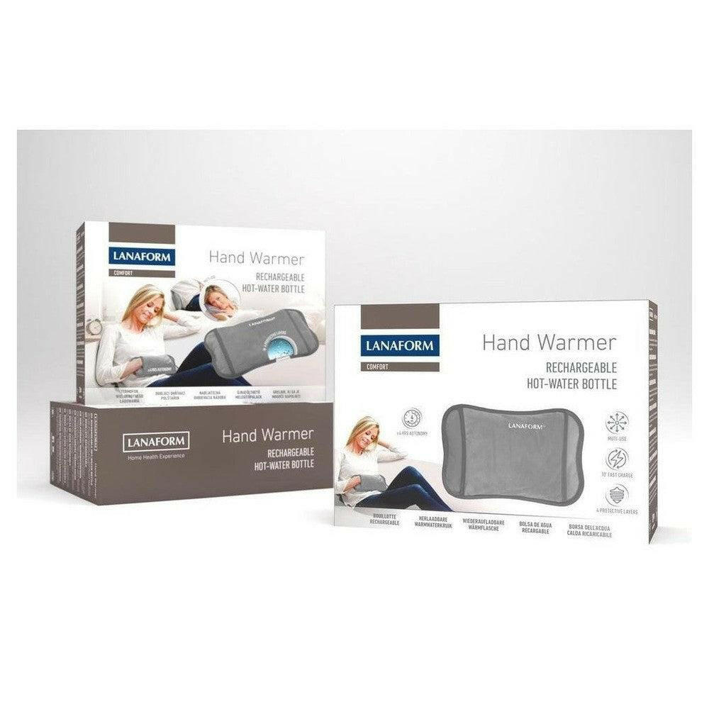 Verpakking van herlaadbaar Lanaform handwarmer waterkruik