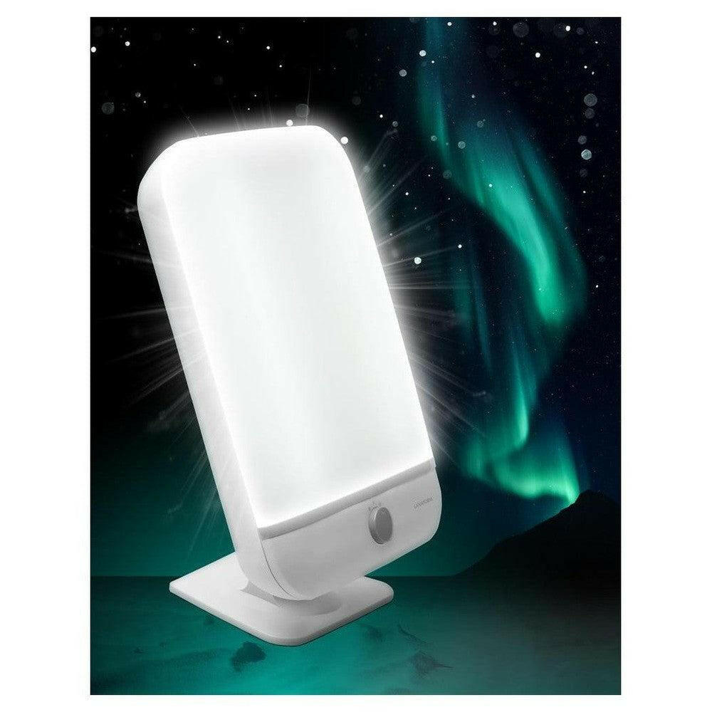 Lanaform Lumino Plus helder wit licht tegen donkere achtergrond