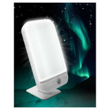 Lanaform Lumino Plus helder wit licht tegen donkere achtergrond