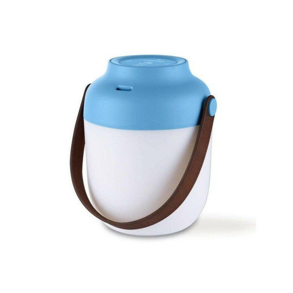 Lanaform Summer Night draagbare aroma diffuser en sfeerlamp blauw-wit met handvat