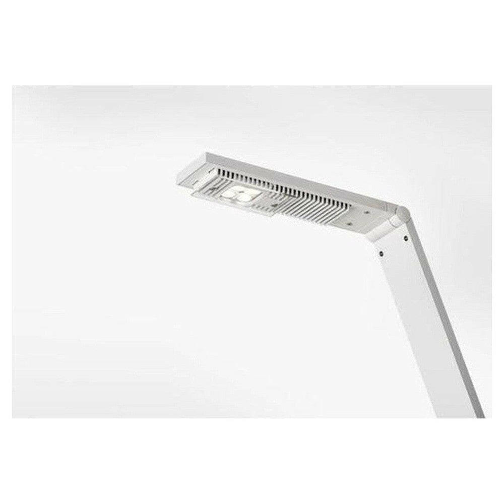 Detail wit LED-lampenhoofd met ventilatiegaten en ribbels
