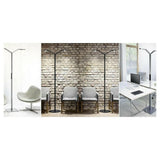 Luctra Linear Floor Twin vloerlamp beschikbaar in zilver en zwart