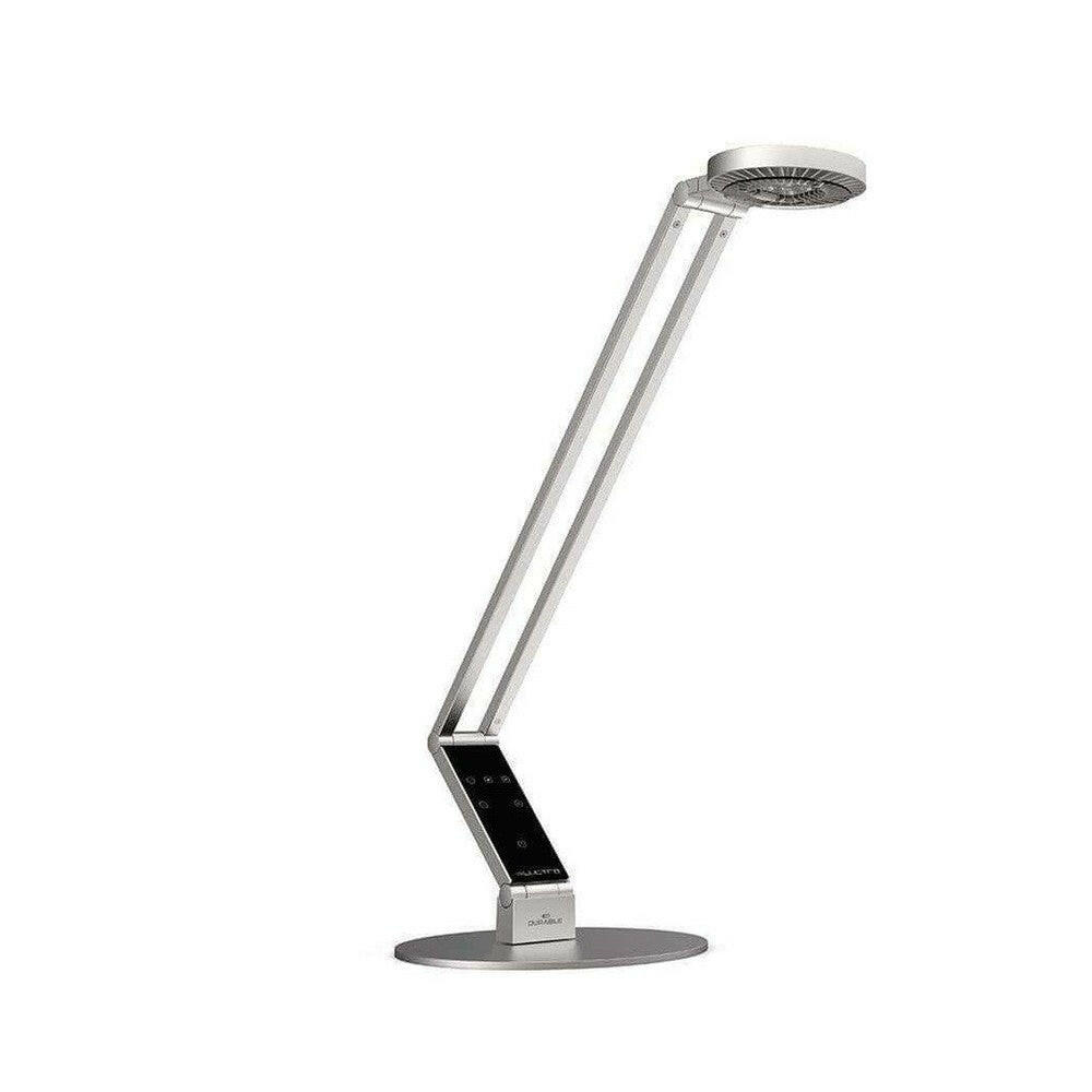Zilveren Luctra Radial bureaulamp met schuifbare arm en LED