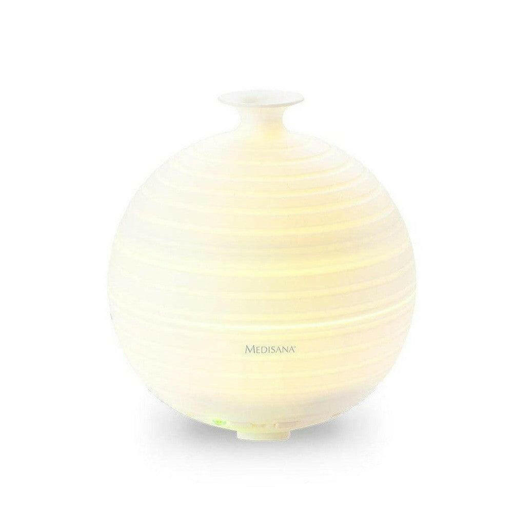 Medisana AD 620 aroma diffuser wit met warm wit licht en vaatvormige nek
