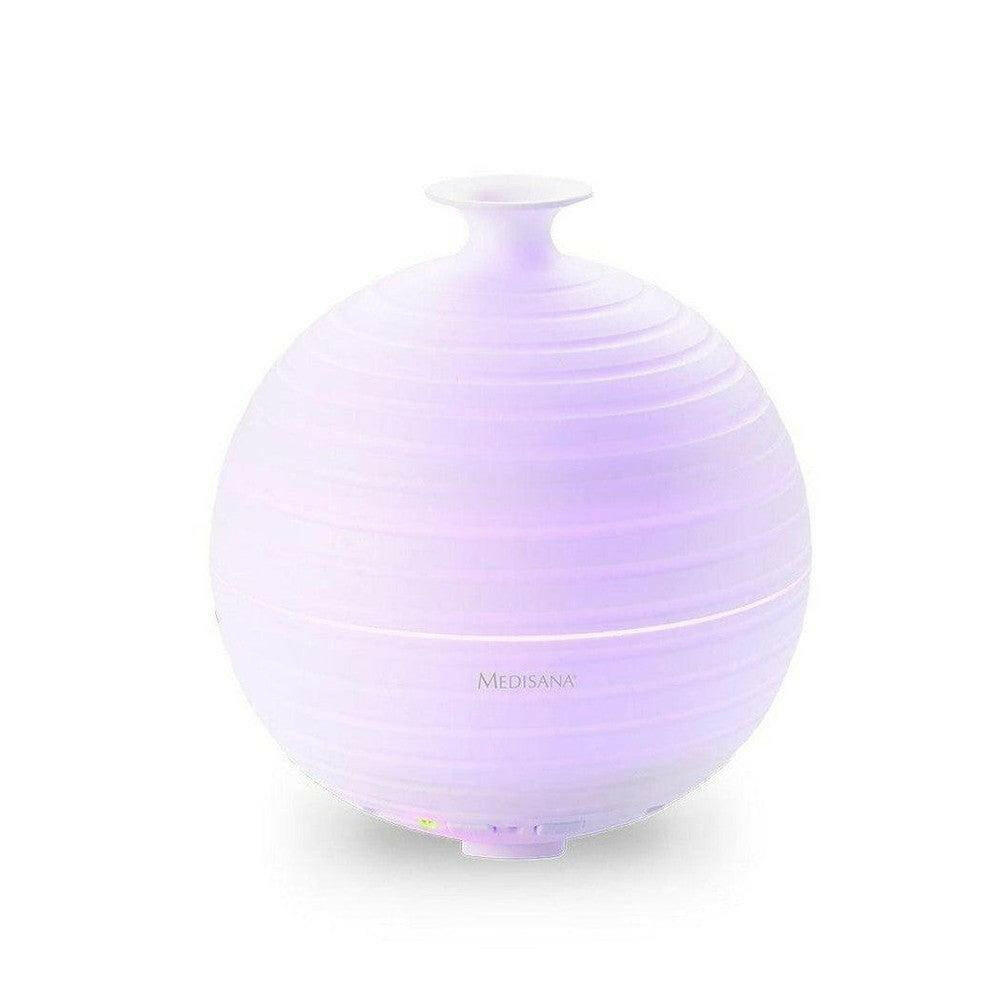 Medisana AD 620 aroma diffuser wit met paarse verlichting en ventilatiegaten