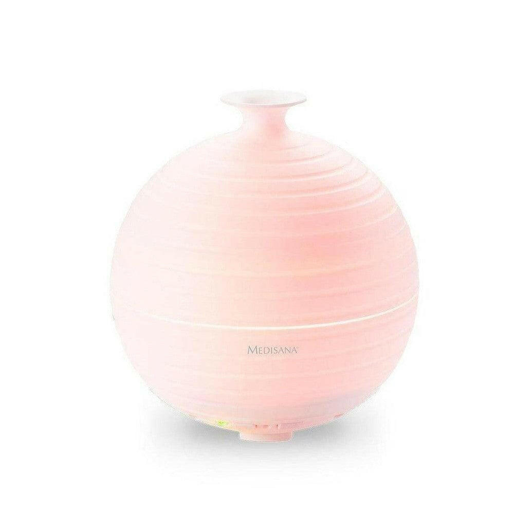 Medisana AD 620 aroma diffuser wit met roze kleurenverlichting en mat plastic