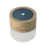 Medisana AD 625 diffuser met blauw LED licht en bamboe textuur