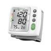 Close-up Medisana BW 315 polsbloeddrukmeter scherm met WHO-indicator en knoppen