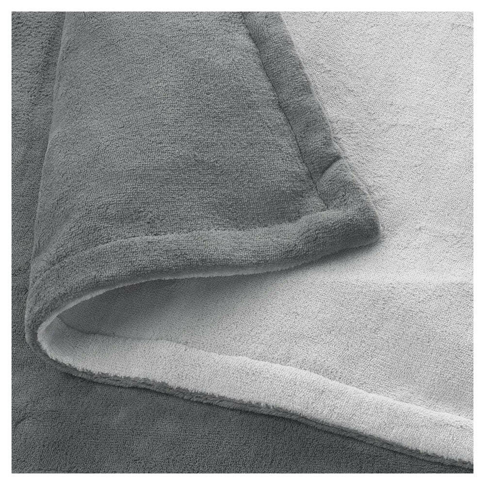 Medisana HB 675 knuffelwarmtedeken XXL donkergrijs zachte gebreide textuur close-up