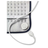 Close-up Medisana HP 460 warmtekussen geborstelde textuur en afneembare bediening