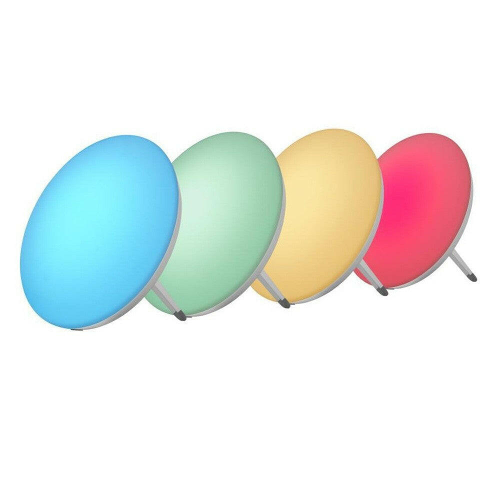 Medisana LT 500 daglichtlamp set met vier kleuren lichtblauw groen geel roze