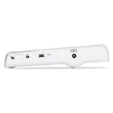 Achterkant witte Microlife bloeddrukmeter met USB-C poort