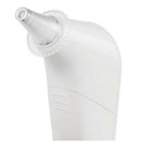 Close-up transparante lenshoesje op witte Microlife oorthermometer punt