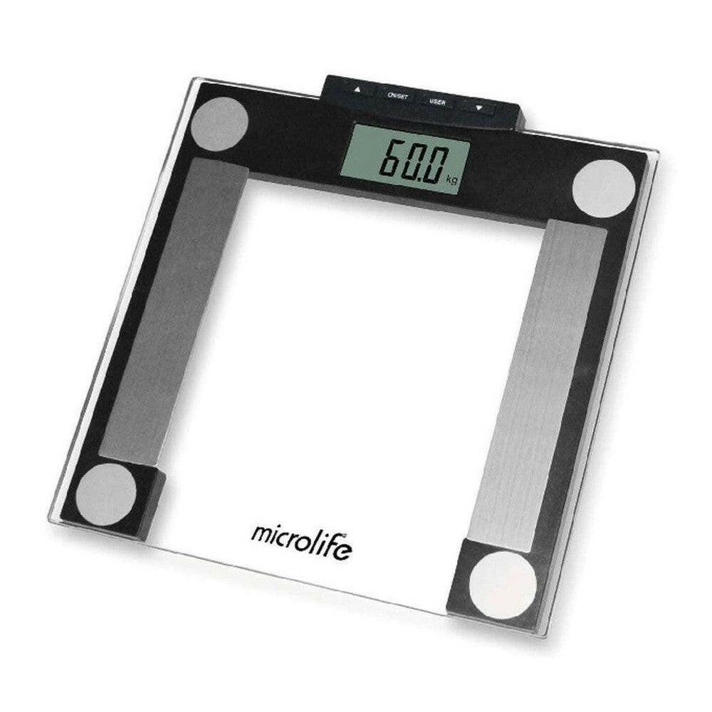 Microlife WS80N digitale weegschaal met veiligheidsglas en lichaamsanalyse elektroden