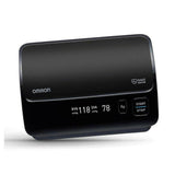 Omron Evolv apparaat hoekopname met display en knoppen