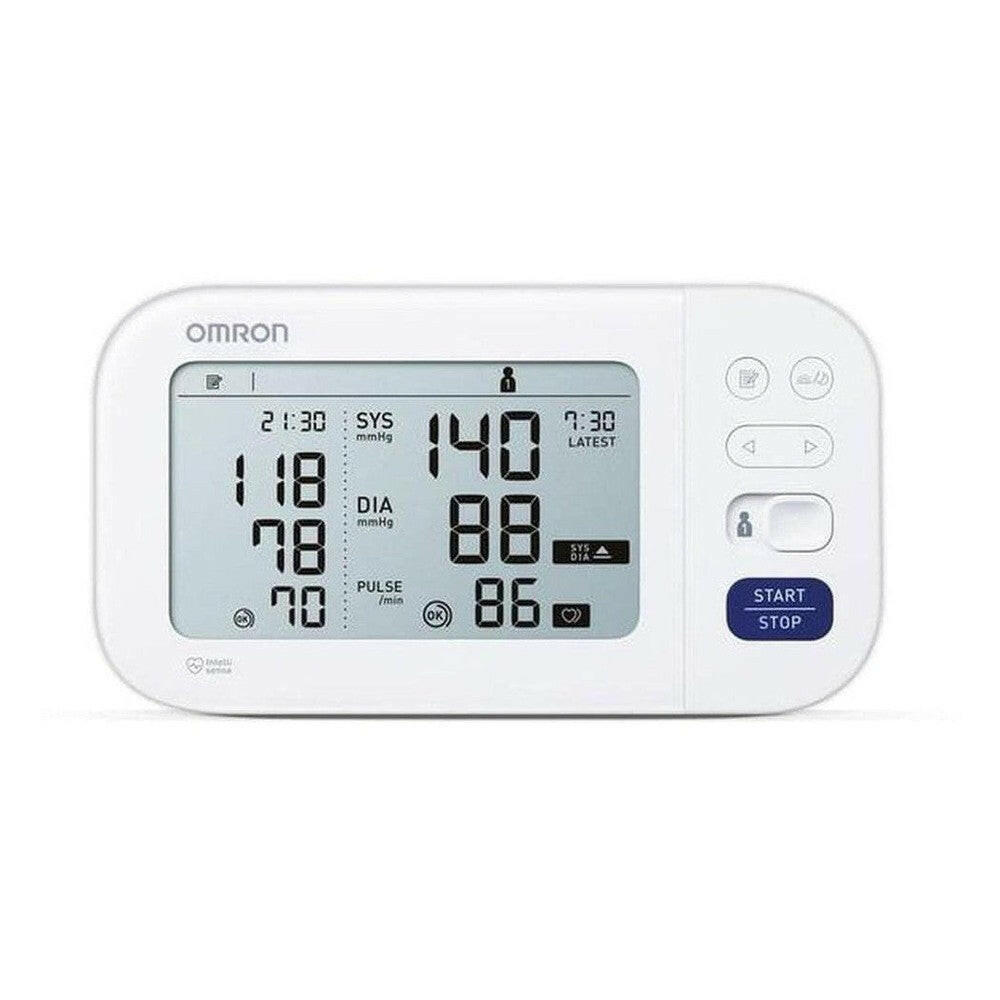 Omron M6 Comfort AFib bloeddrukmeter wit met digitaal scherm en START STOP knop