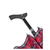 Ossenberg Twin paraplu-wandelstok (rood/blauw geruit) - OSST3033-Shopvoorgezondheid