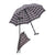 Ossenberg Twin paraplu-wandelstok (zwart/wit/rood geruit) - OSST3060-Shopvoorgezondheid