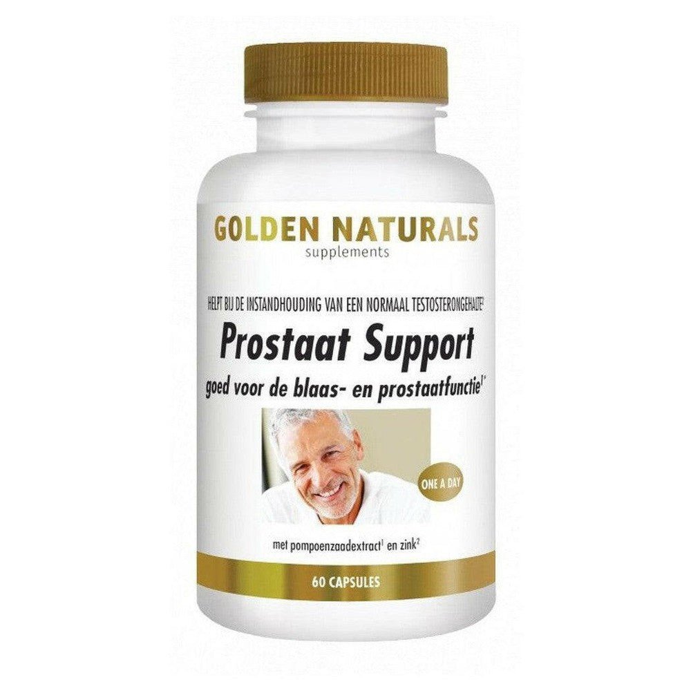 Golden Naturals Prostaat Support 60 vegan capsules voor blaas en prostaatfunctie