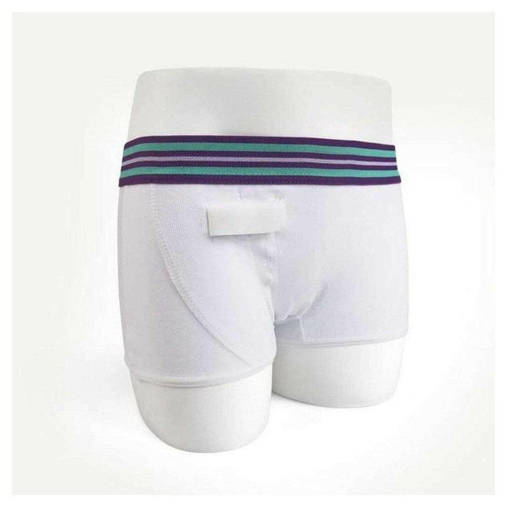 Rodger sensorbroekje wit meisjes boxershort-stijl met velcro bevestiging