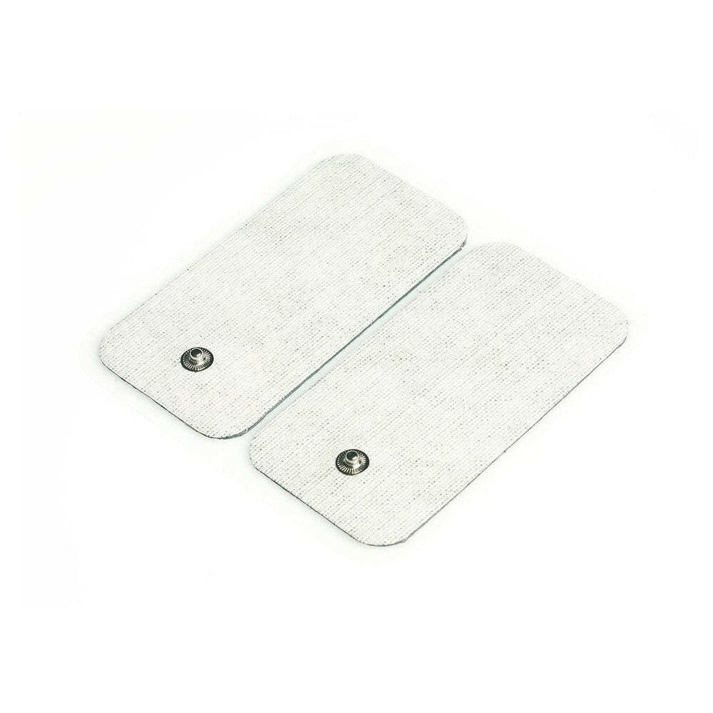 Sanitas zelfklevende TENS elektroden groot 5x10 cm, set van 4 met metalen contactpunt