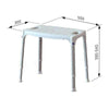 SecuCare douchestoel Quattro met rugleuning (verstelbaar) - SCC51123-Shopvoorgezondheid