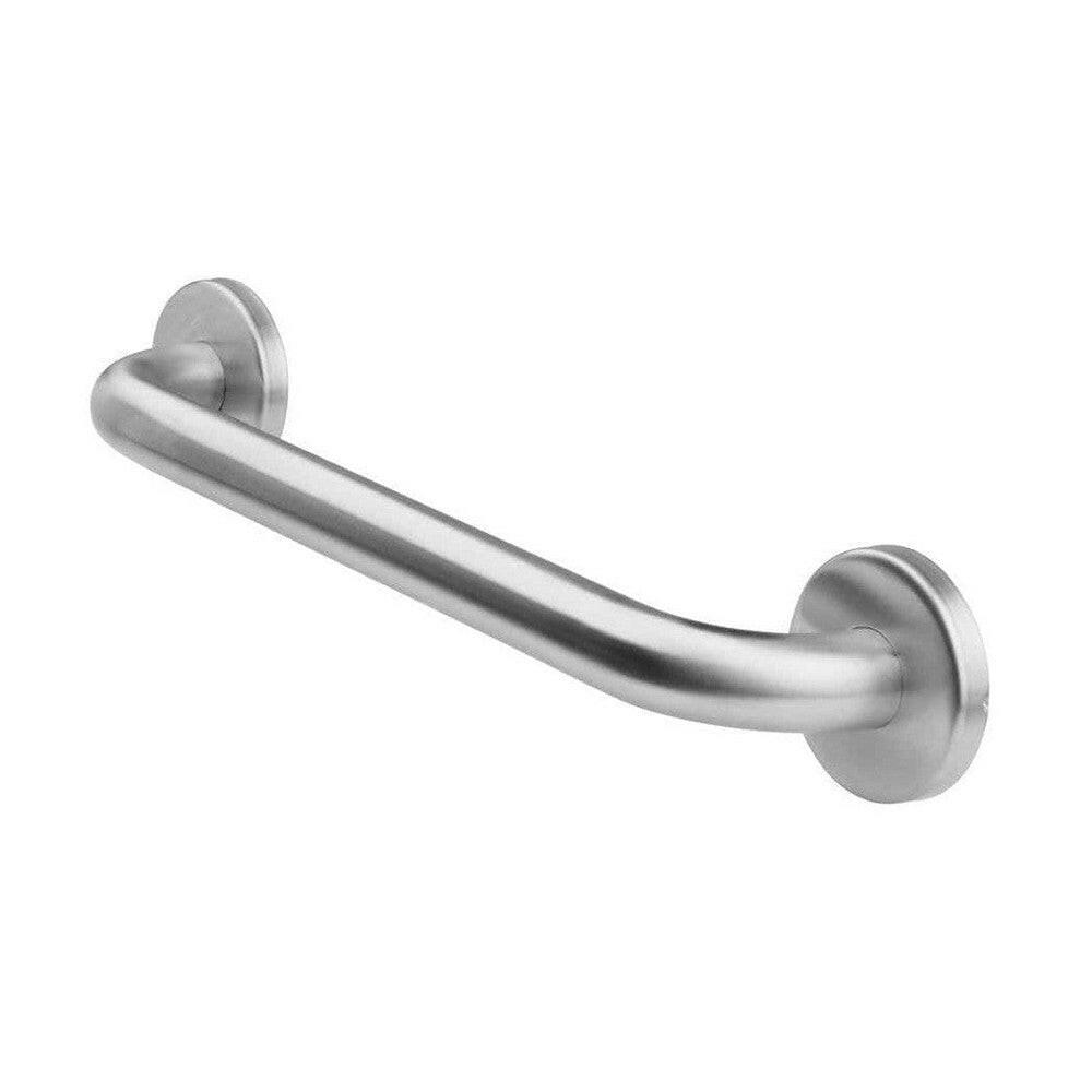 SecuCare RVS handgreep 25mm mat zilver gebogen voor toilet