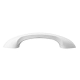 SecuCare witte gebogen wandbeugel op witte achtergrond met gladde afwerking