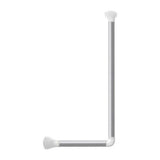 SecuCare witte L-vormige wandbeugel hoek 90 graden mat zilver