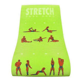 Sirex fitnessmat met stretch-oefeningen en 'Stretch Your Body' tekst