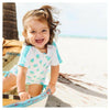 Snapper Rock UV-zwemkleding pakje met rits en korte mouwen (Seaspot) - SNA775G-1-Shopvoorgezondheid